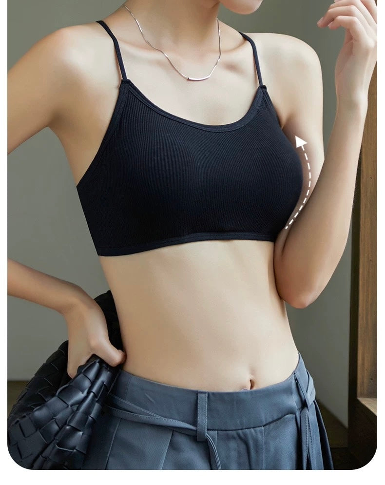 Women Top – Cross Strap Thin Crop Top Brassiere – Breathable Beauty Back Bras Camisole