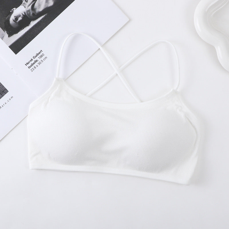 Women Top – Cross Strap Thin Crop Top Brassiere – Breathable Beauty Back Bras Camisole