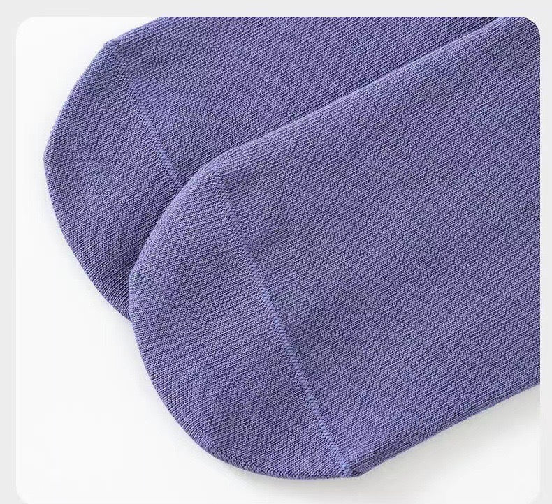 Cotton Anti Slip Yoga Socks Medium Length Socks Solid Color Fitness Pilates Women's Sports Socks Gradient Color Socks