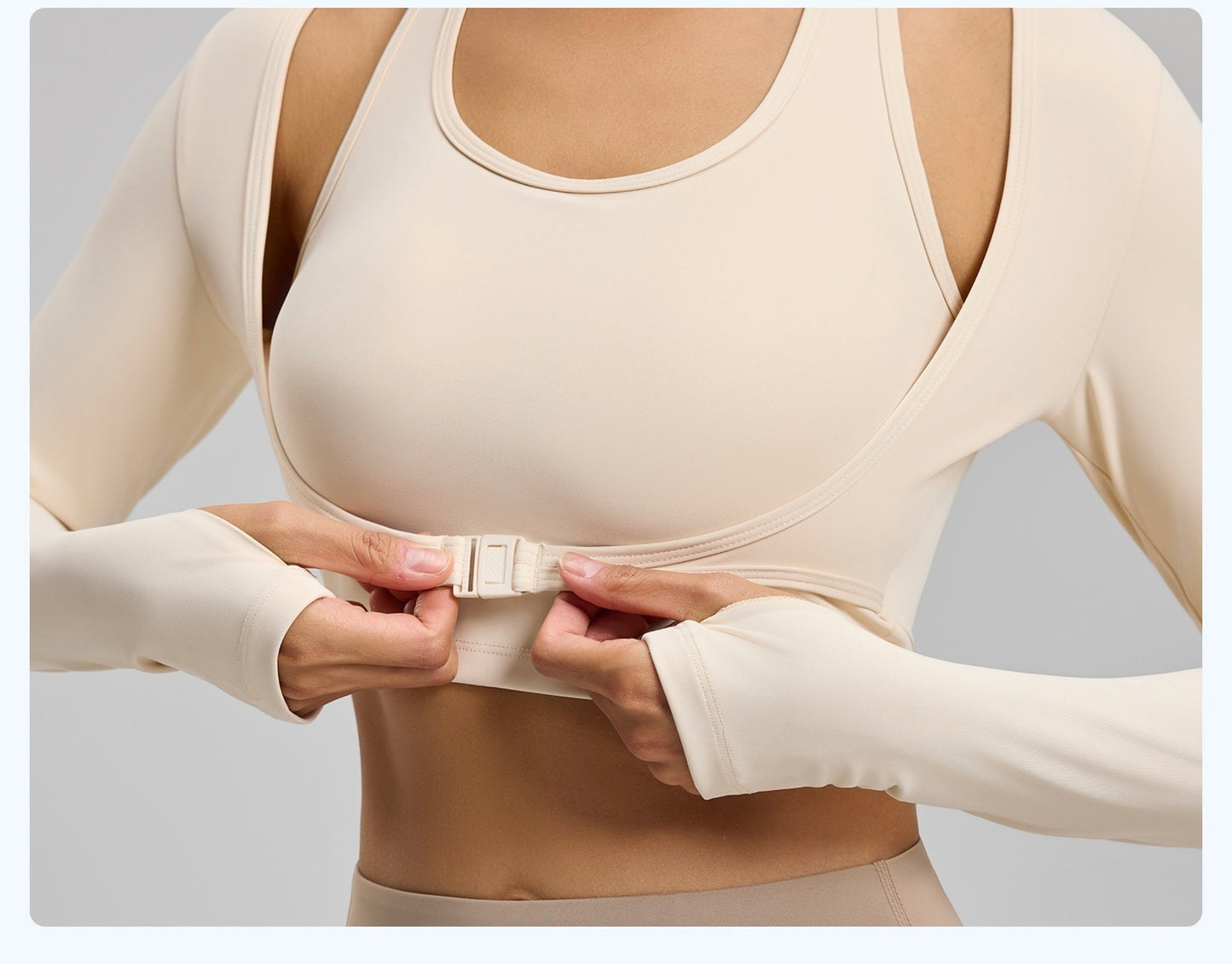 Fake 2pcs Halter-Neck Long-sleeved Yoga Tops Gym Workout Woman Slim Fit Tees Pilates Sports Fitness Training Shirt With Pad