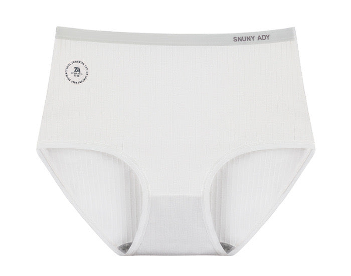 Women's Cotton Panties Solid Color Mid-waist Briefs Breathable Pure Cotton Crotch Underwear Female Lingerie Macaron Color