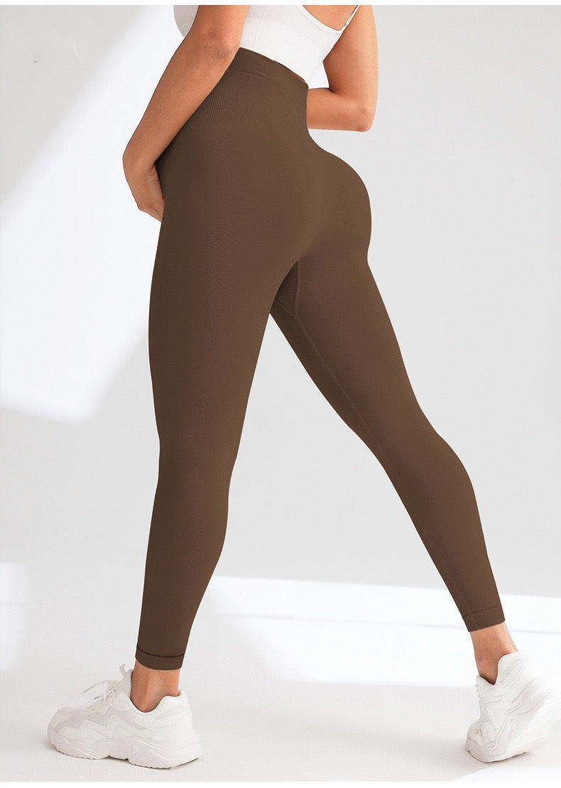 Maternity Seamless Yoga Leggings Belly Support Non-Slip Outdoor Sports Casual Wear Spring Summer Autumn Trendy Pregnant Women's