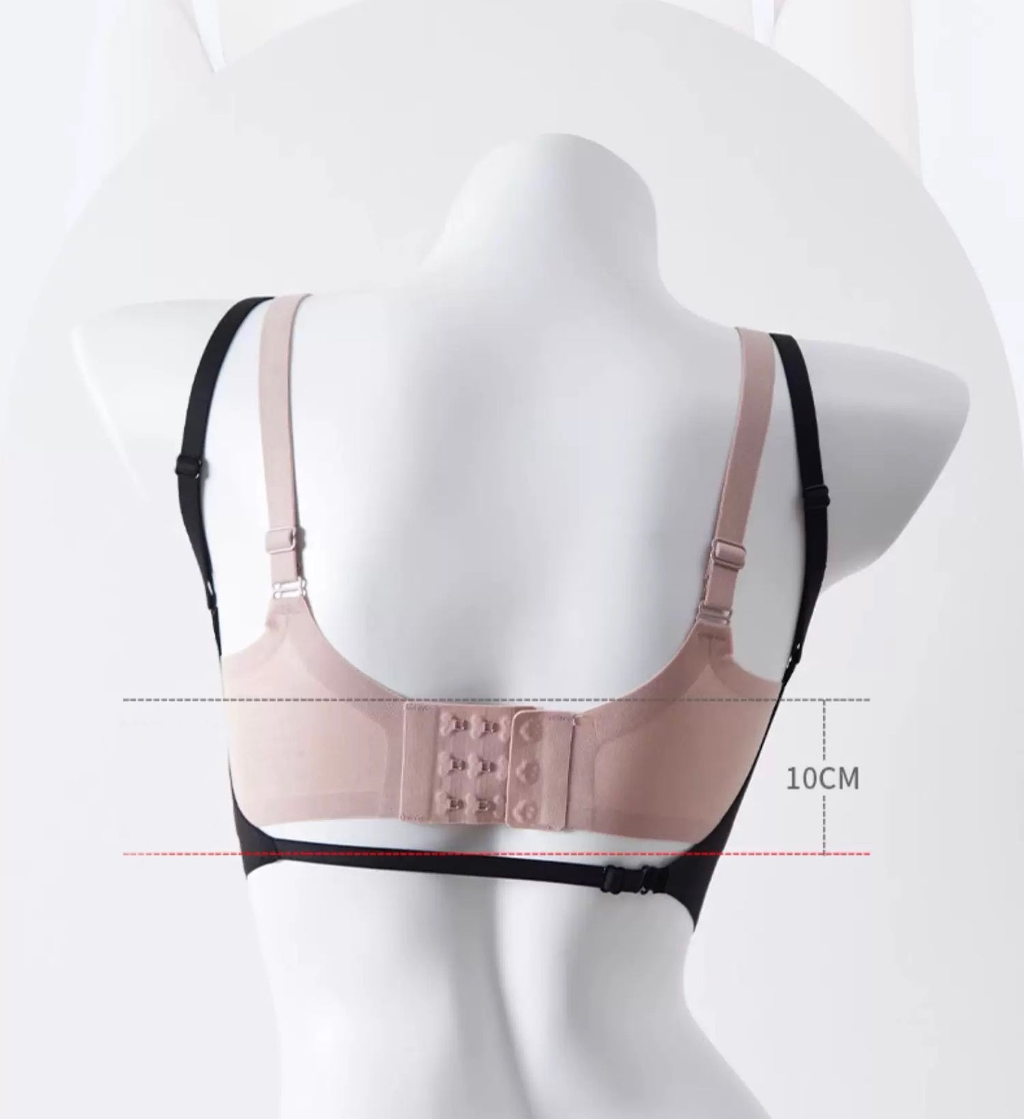 Women's Summer Sexy Backless Bra Seamless Deep U-shaped Plunge Underwear Triangle Cup Sexy Lingerie Tops