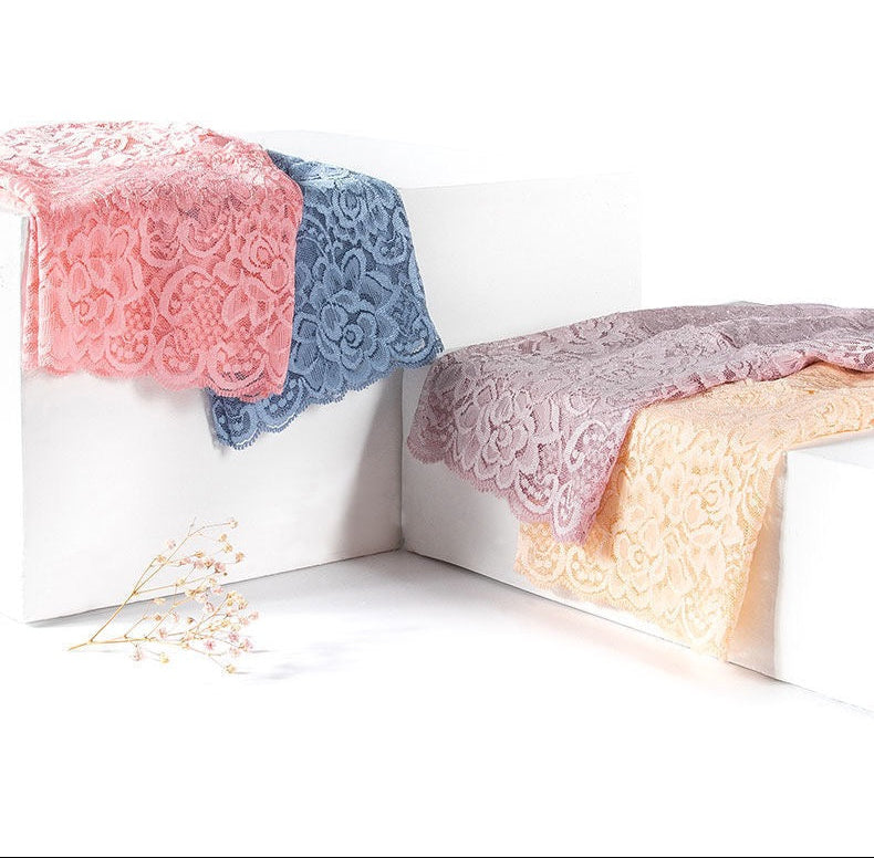 High-Rise Sexy Lace Briefs Comfortable Stretchy Semi Sheer French-Cut Panties Women's Underwear Breathable Lingerie