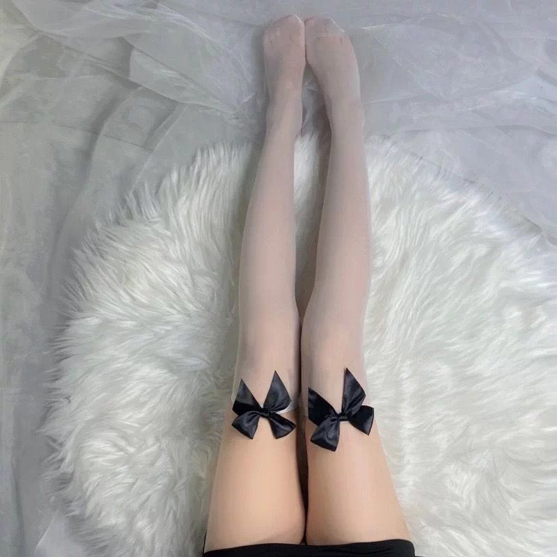 Sexy  Women Lady Fishnet Hoise Pantyhose Tights, RIBBON pattern