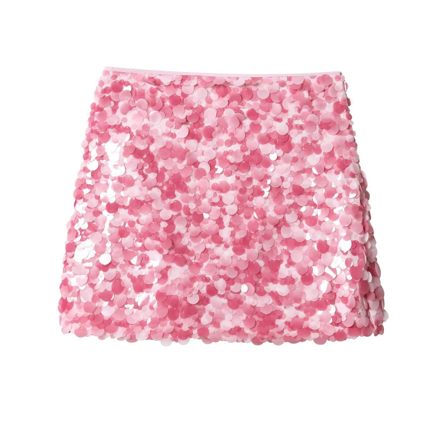 Women Sparkle Glitter Slim Fit Pencil Skirt Multicolor Sequin Bodycon Mini Skirt Premium Club Party Rave