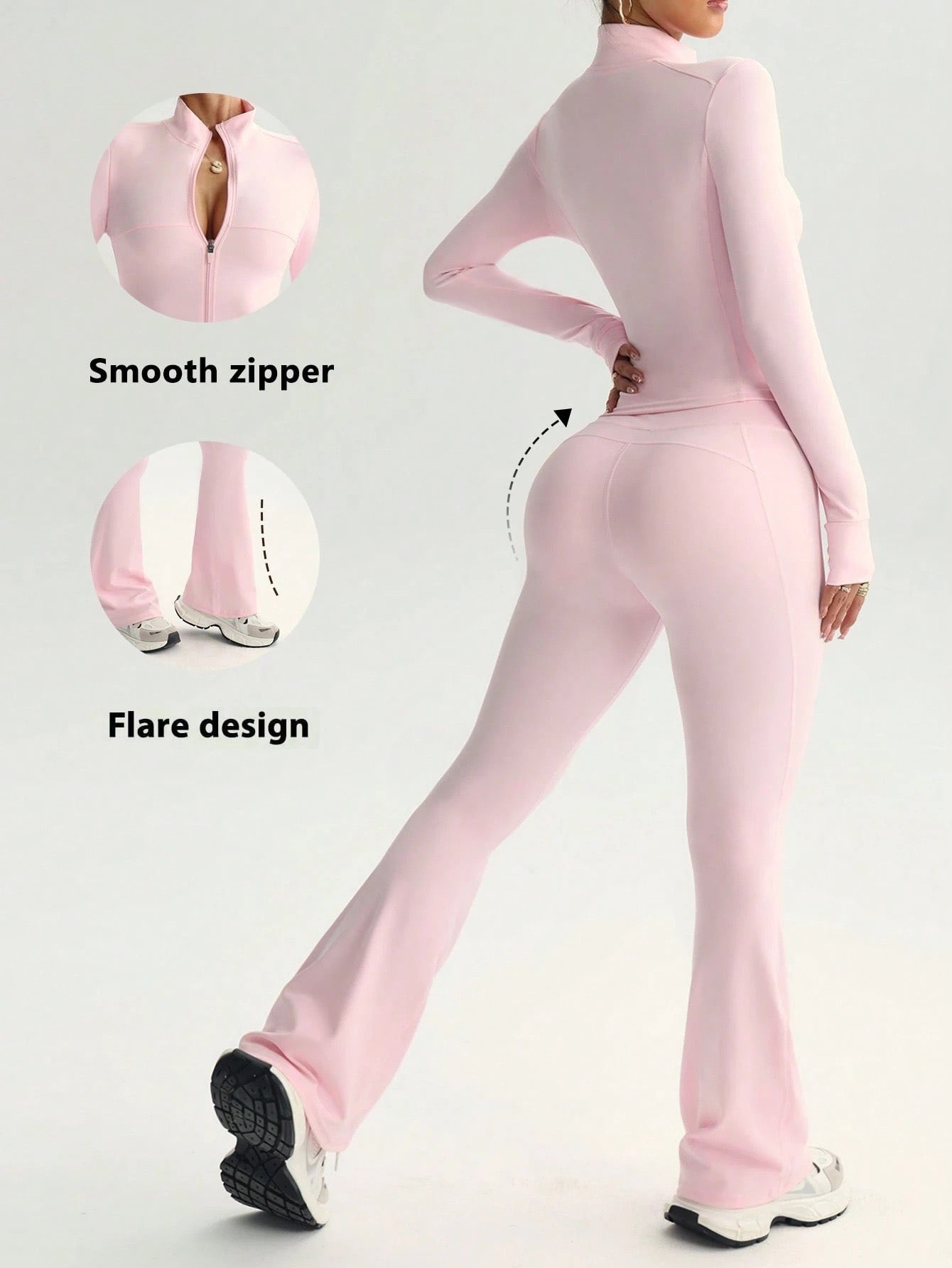 Sports Jumpsuits Women's Tracksuit One-Piece Fitness Suit  Gym Sets Long Sleeves  Exercise Bodysuit Woman