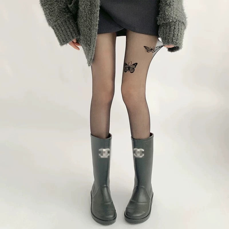 Sexy  Women Lady Fishnet hoise Pantyhose Tights, Butterfly pattern
