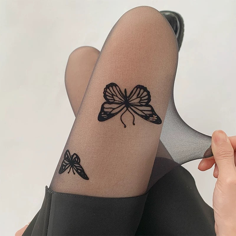 Sexy  Women Lady Fishnet hoise Pantyhose Tights, Butterfly pattern