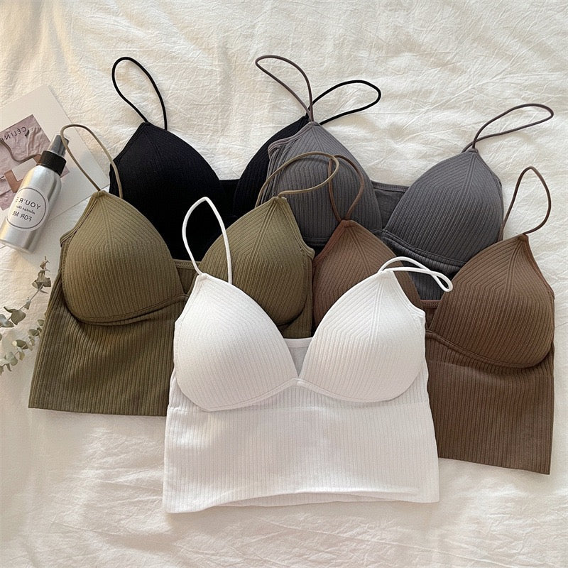 Seamless Tube Top Ice Silk Sexy Wrap Chest For Women Push Up Bras Strapless Underwear Solid Color Bralette