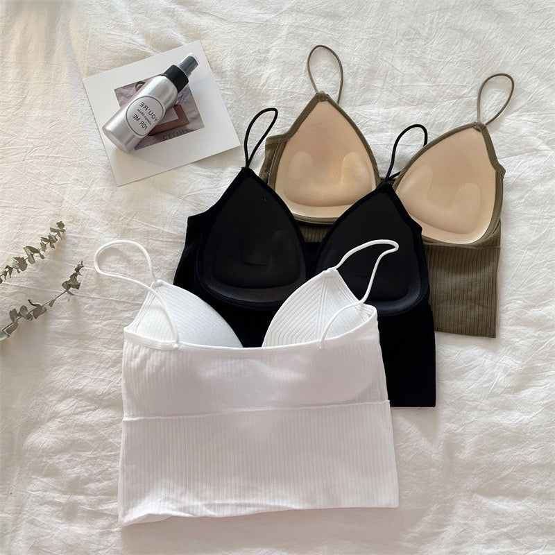 Seamless Tube Top Ice Silk Sexy Wrap Chest For Women Push Up Bras Strapless Underwear Solid Color Bralette