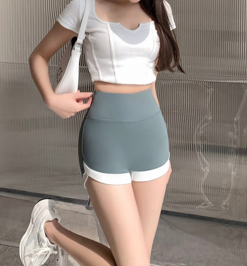New Seamless Sports Shorts Breathable High Waist Yoga Safety Pants Quick Drying   Body Shaping