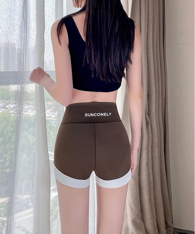 New Seamless Sports Shorts Breathable High Waist Yoga Safety Pants Quick Drying   Body Shaping