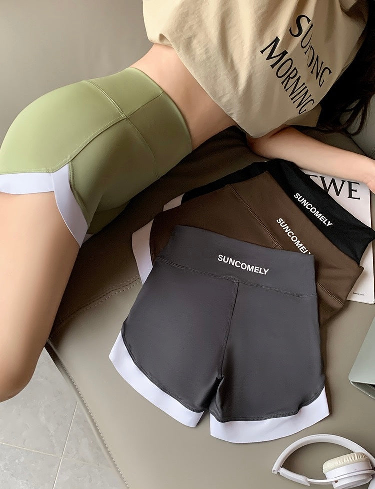 New Seamless Sports Shorts Breathable High Waist Yoga Safety Pants Quick Drying   Body Shaping