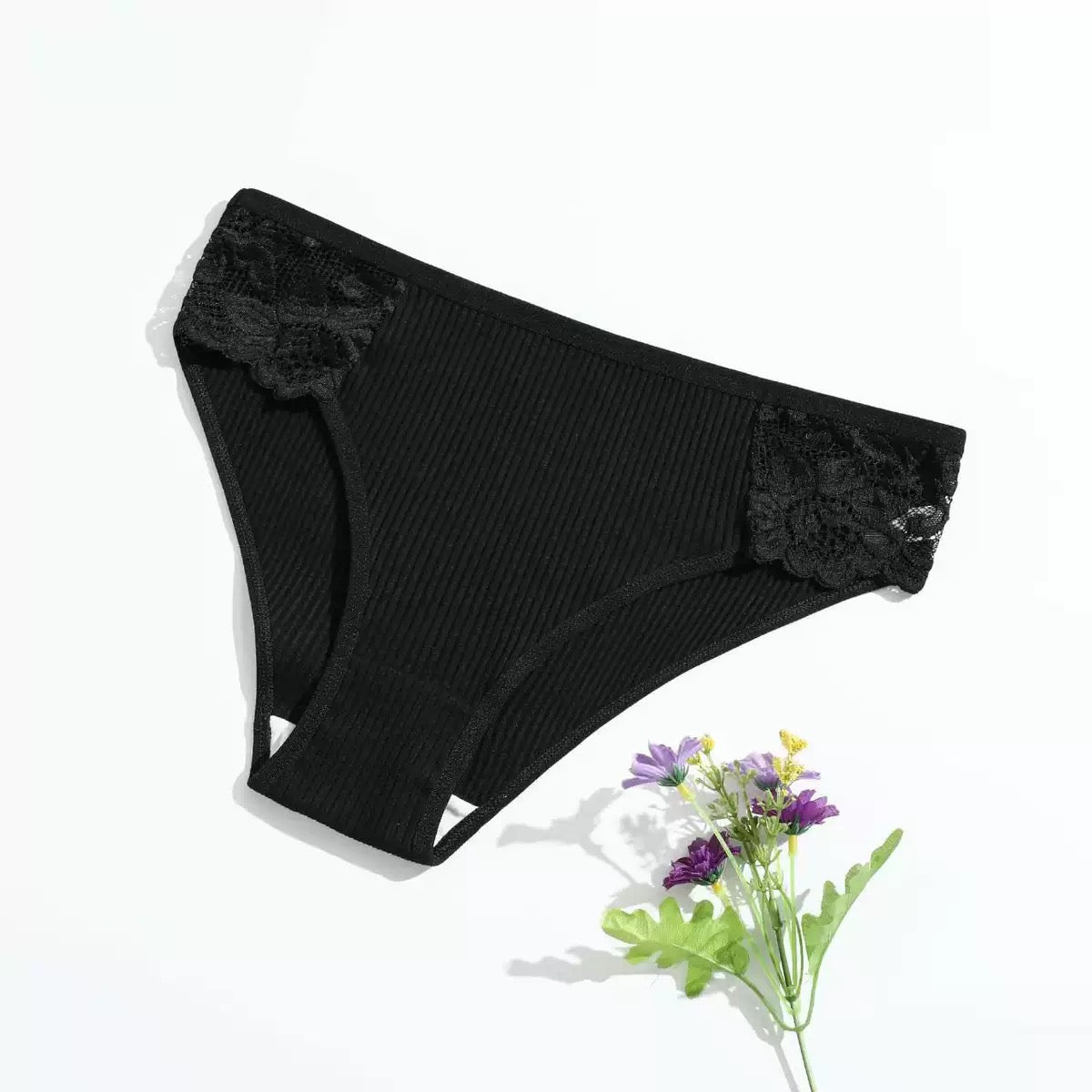 Sexy Women's Cotton Panties Hip Lift Hollow Out Briefs Mid Waist Female Comfort Breathable Underpants Solid Lady Lingerie