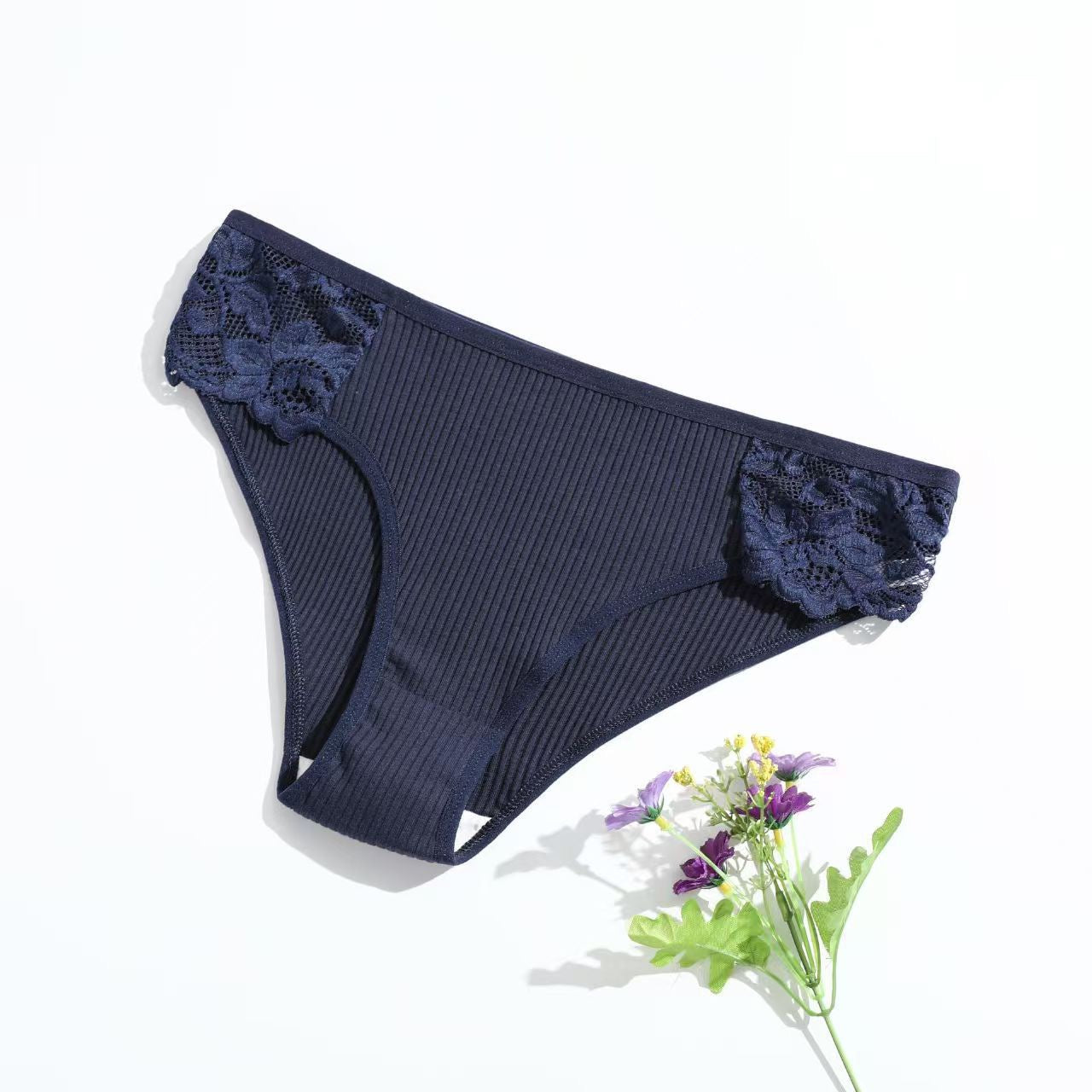 Sexy Women's Cotton Panties Hip Lift Hollow Out Briefs Mid Waist Female Comfort Breathable Underpants Solid Lady Lingerie