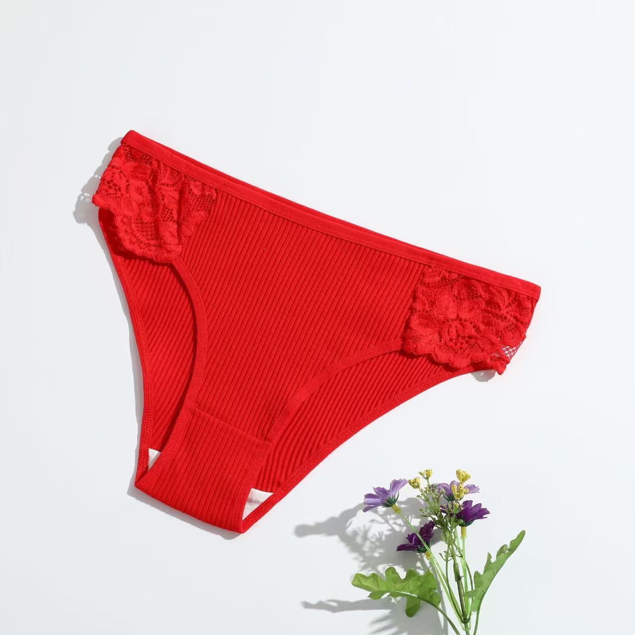 Sexy Women's Cotton Panties Hip Lift Hollow Out Briefs Mid Waist Female Comfort Breathable Underpants Solid Lady Lingerie