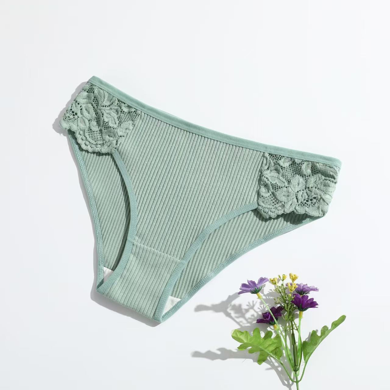 Sexy Women's Cotton Panties Hip Lift Hollow Out Briefs Mid Waist Female Comfort Breathable Underpants Solid Lady Lingerie