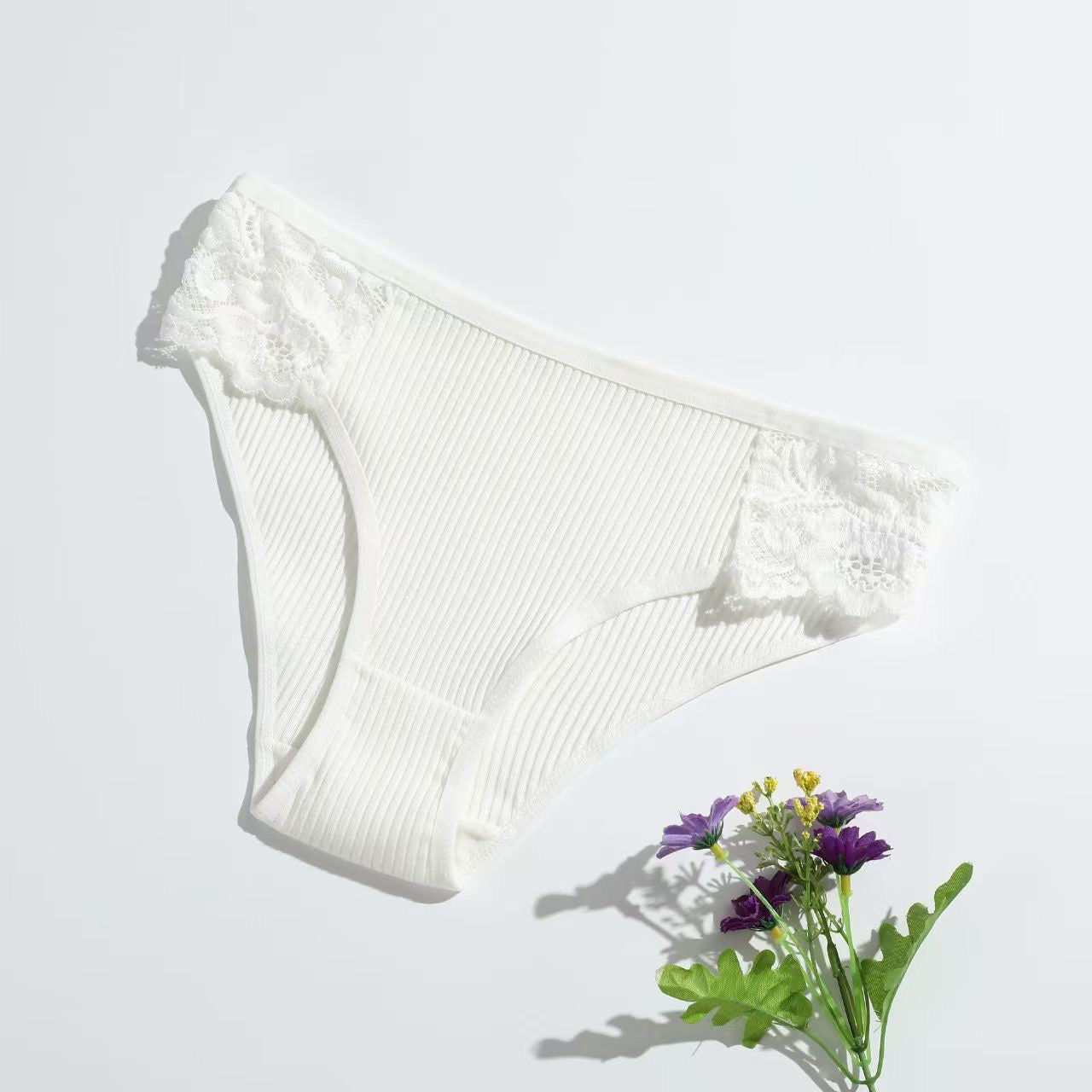 Sexy Women's Cotton Panties Hip Lift Hollow Out Briefs Mid Waist Female Comfort Breathable Underpants Solid Lady Lingerie