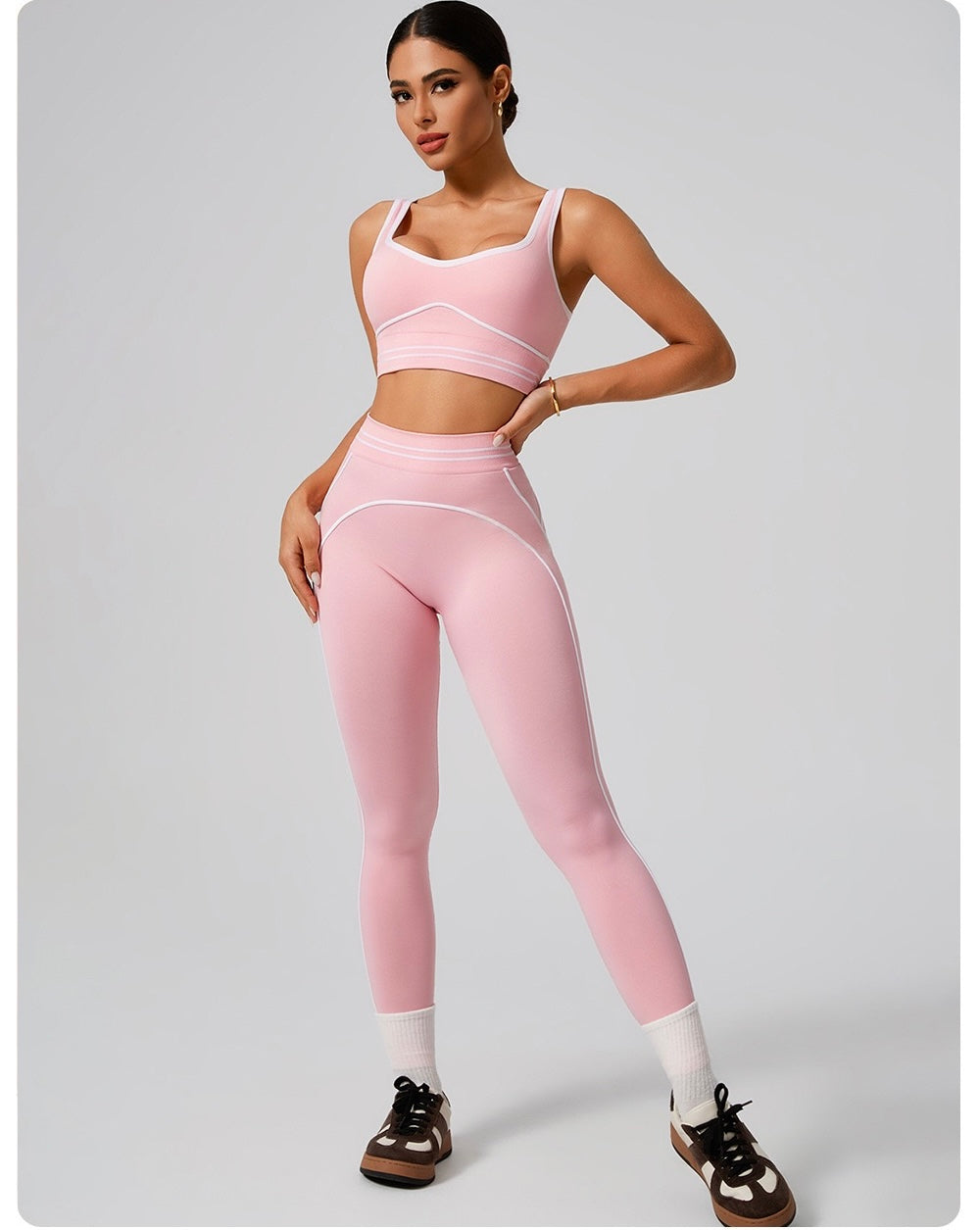 Women  Sports Leggings High Waist Fitness Leggings Push Up Yoga Pants Gym Clothing Running Cycling Sports Workout Tights