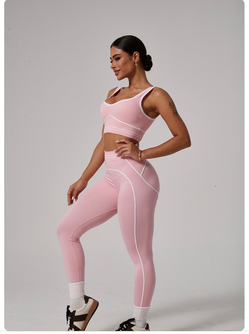 Women  Sports Leggings High Waist Fitness Leggings Push Up Yoga Pants Gym Clothing Running Cycling Sports Workout Tights
