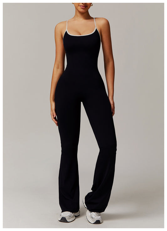 Sports Jumpsuits Women's Tracksuit One-Piece Fitness Suit  Gym Sets Long Sleeves  Exercise Bodysuit Woman