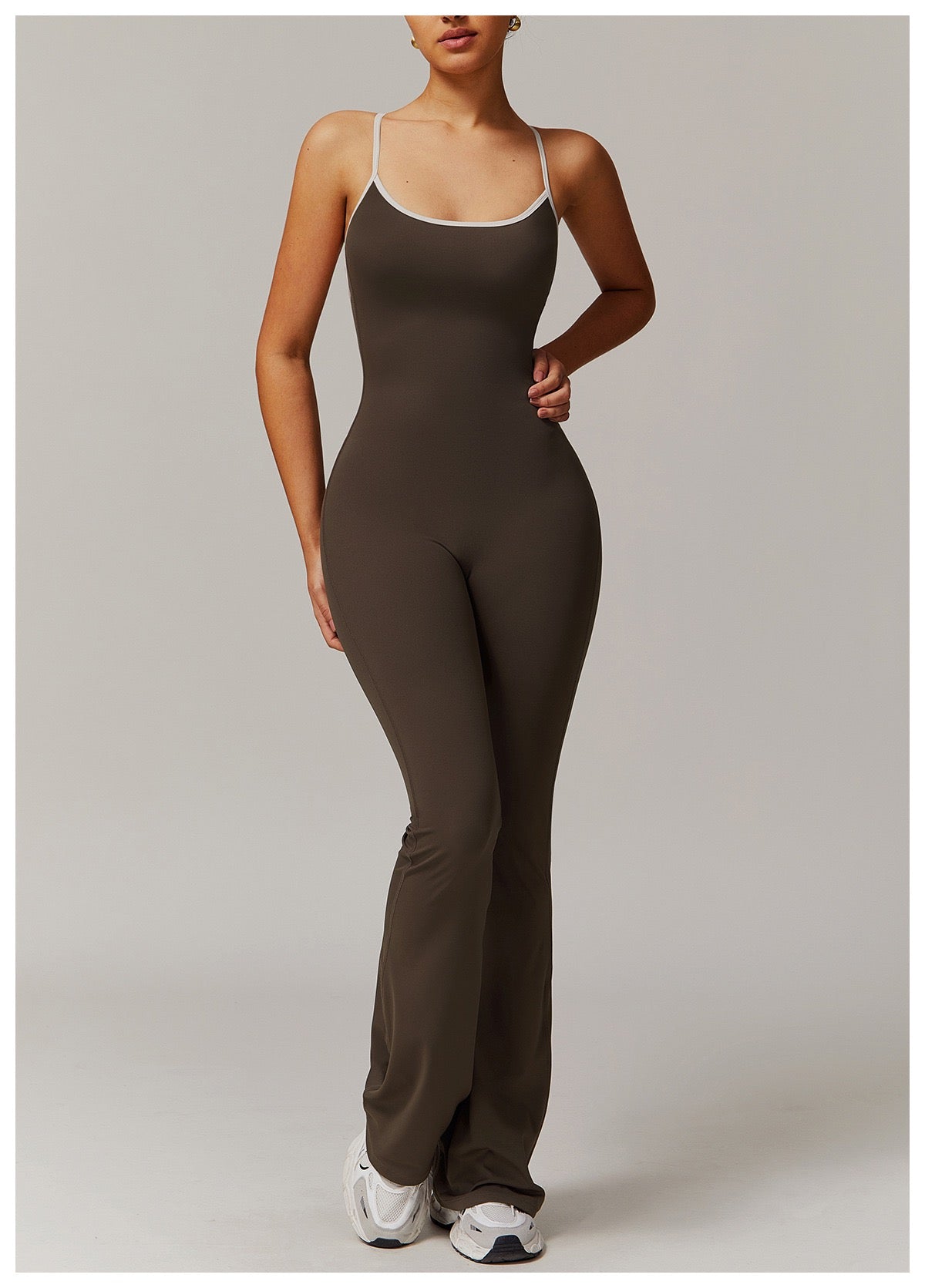 Sports Jumpsuits Women's Tracksuit One-Piece Fitness Suit  Gym Sets Long Sleeves  Exercise Bodysuit Woman