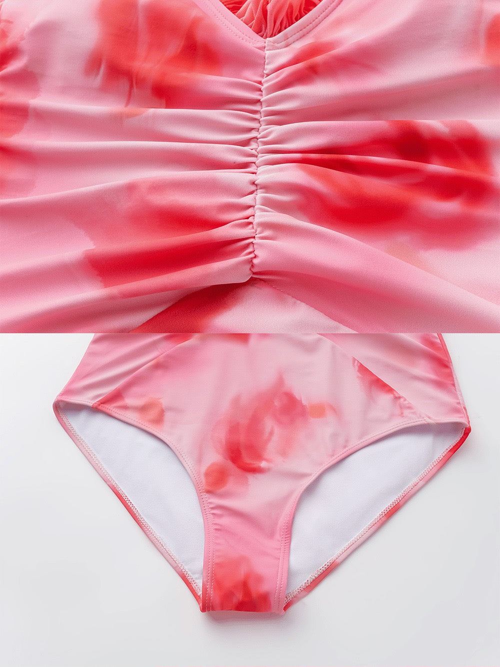 2 Pcs Printed Swimsuit Women Sexy Swimwear New Bikini With Long Skirt Female Biquini   Swim Suit Bodysuit Beachwear CoverUp