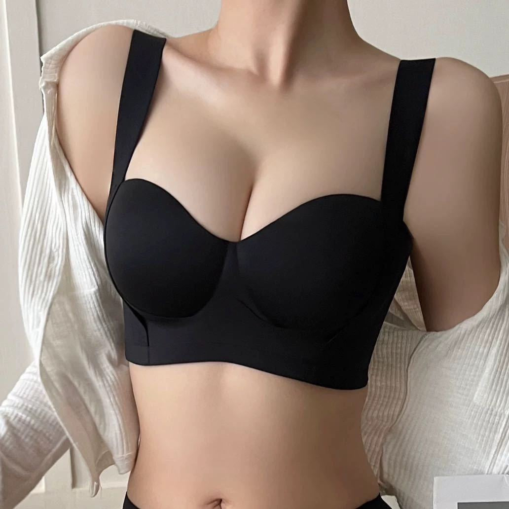 Women  Bra For Non-Wire Female Sexy Lingerie Solid Color Seamless Tube Top Bras Beauty Back Underwear Gather