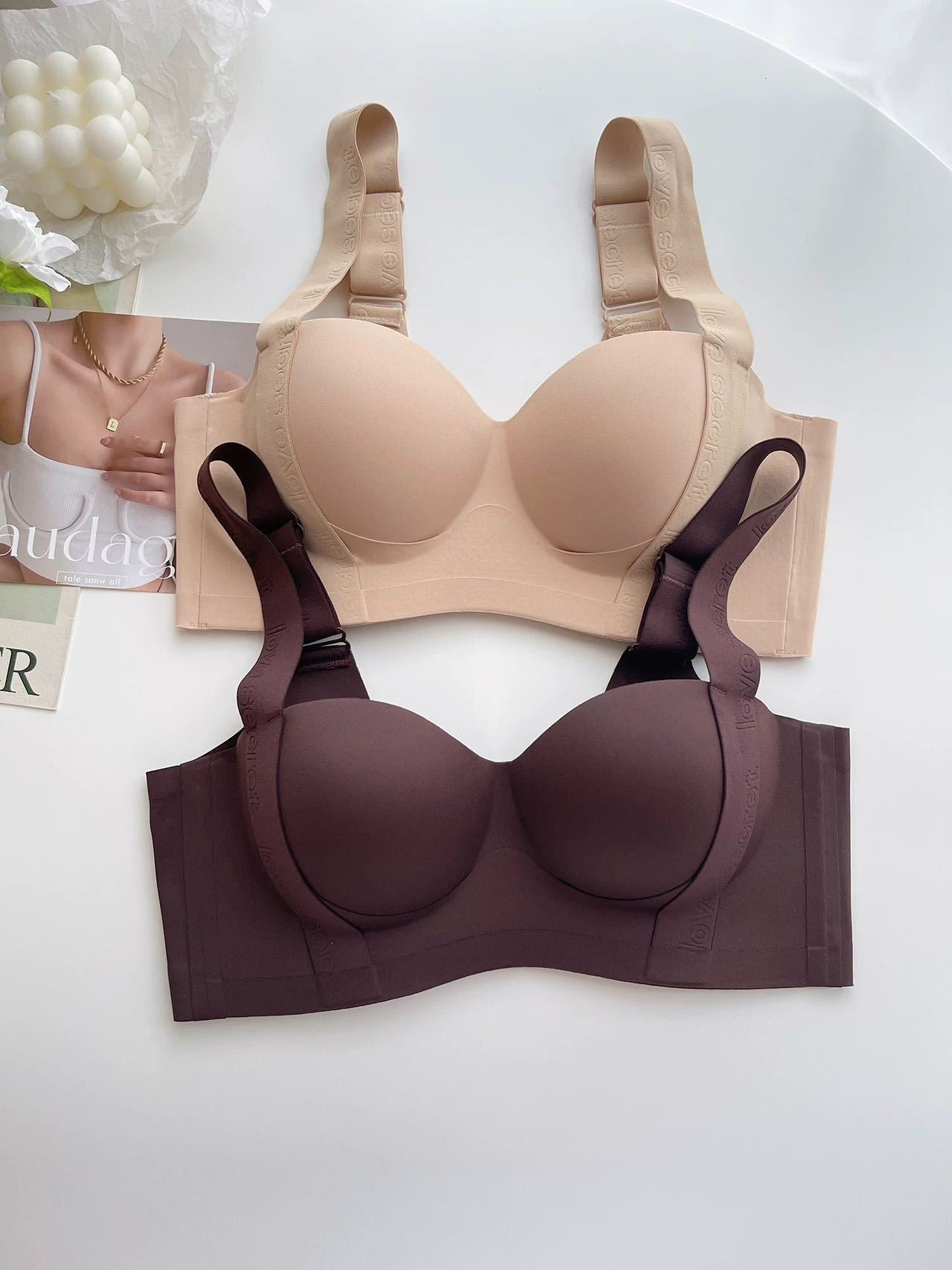 Women  Bra For Non-Wire Female Sexy Lingerie Solid Color Seamless Tube Top Bras Beauty Back Underwear Gather