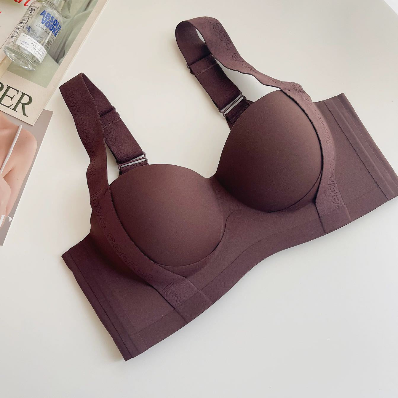 Women  Bra For Non-Wire Female Sexy Lingerie Solid Color Seamless Tube Top Bras Beauty Back Underwear Gather