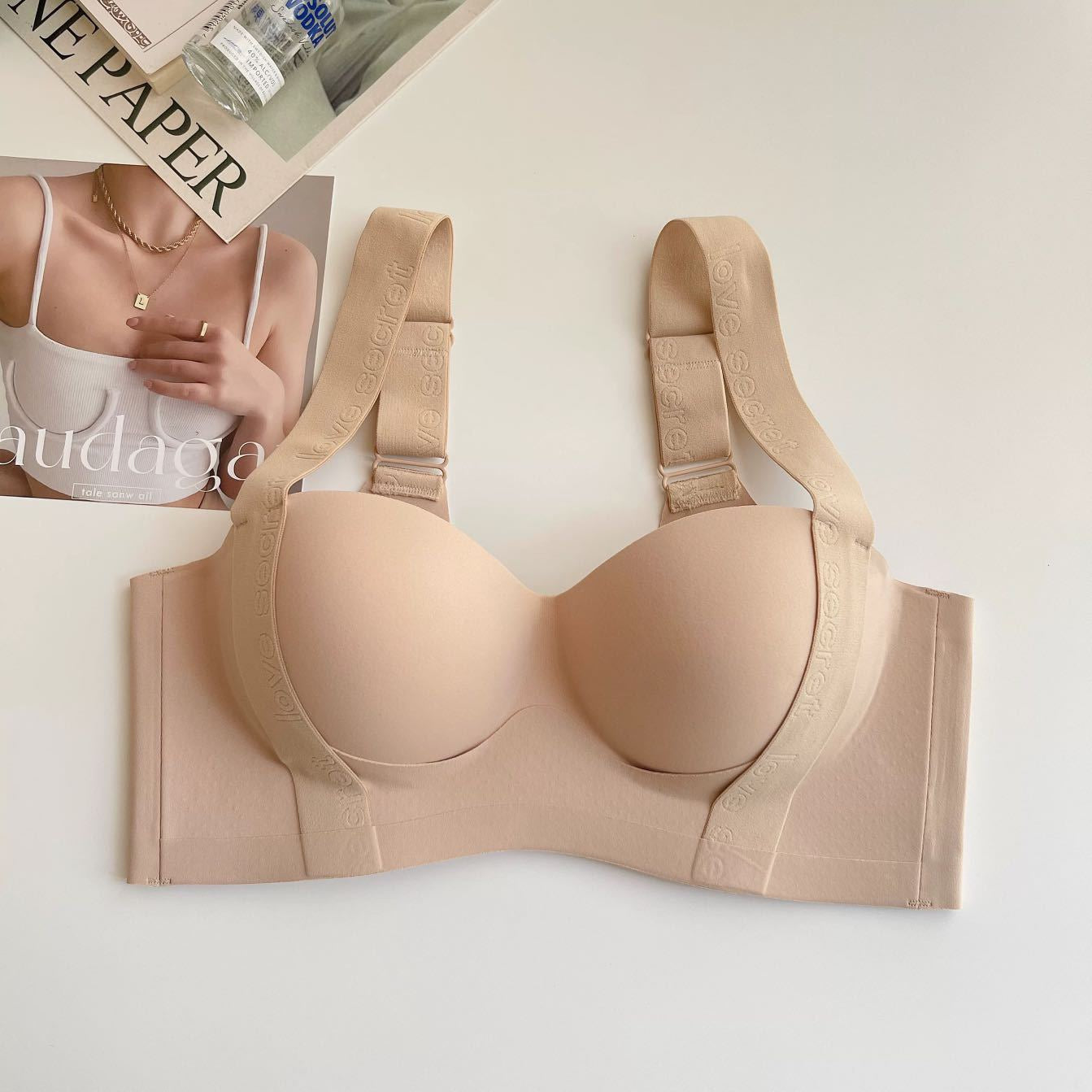 Women  Bra For Non-Wire Female Sexy Lingerie Solid Color Seamless Tube Top Bras Beauty Back Underwear Gather