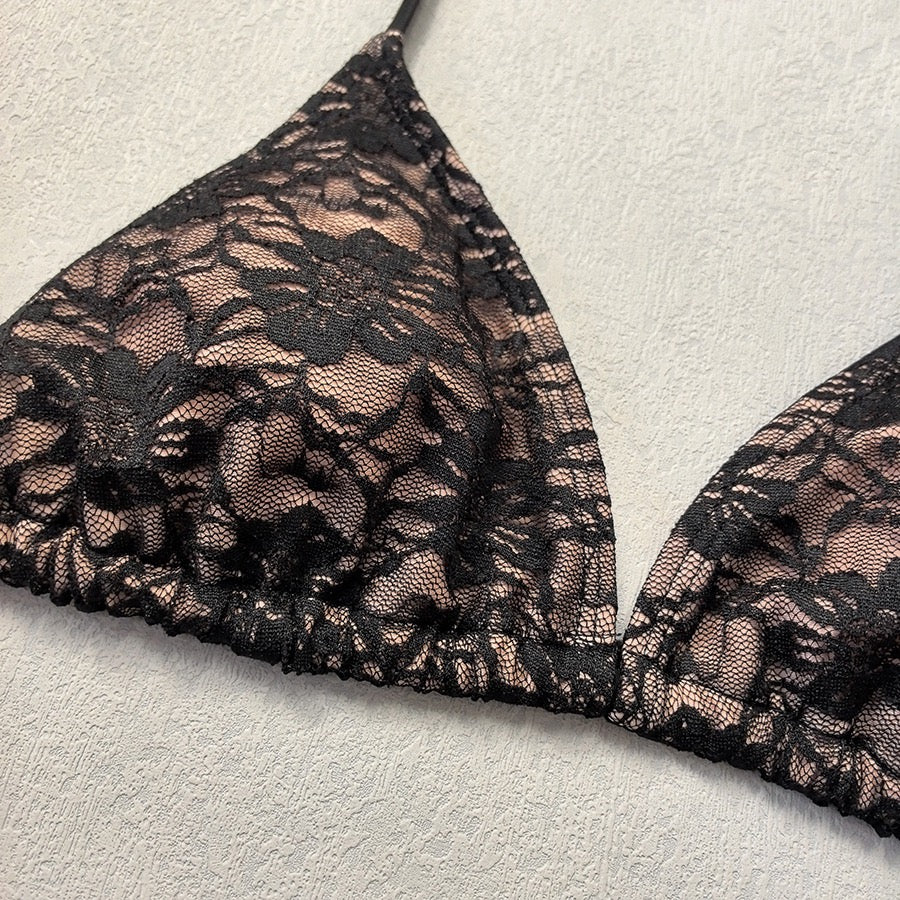 3PCS with Mesh Sheer Skirt Lace Thong Bikini Female Swimsuit Women Swimwear Three-pieces Bikini Set Bathing Suit Swim Beachwear