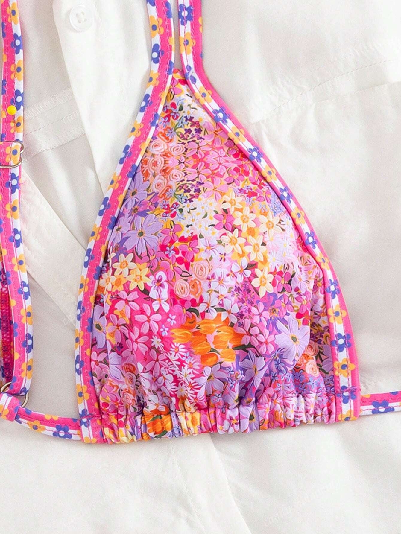 Sequin Bikini Set 3 Pieces Sparkly Halter Neck Swimsuit with Wrap Skirt High Cut Bathing Suit for Women Beach Vacation Swimwear