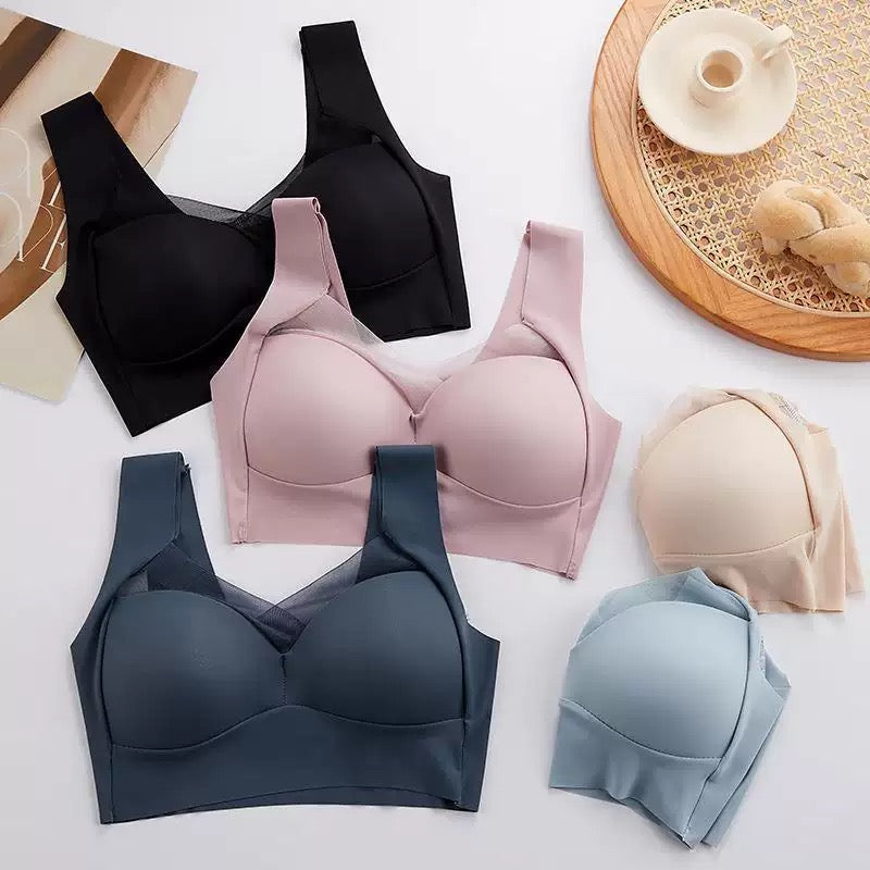 Women's Bra for Large Breasts Trace-Free Comfort No Steel Rings Bras Underwear for Women Ropa Interior De Mujer