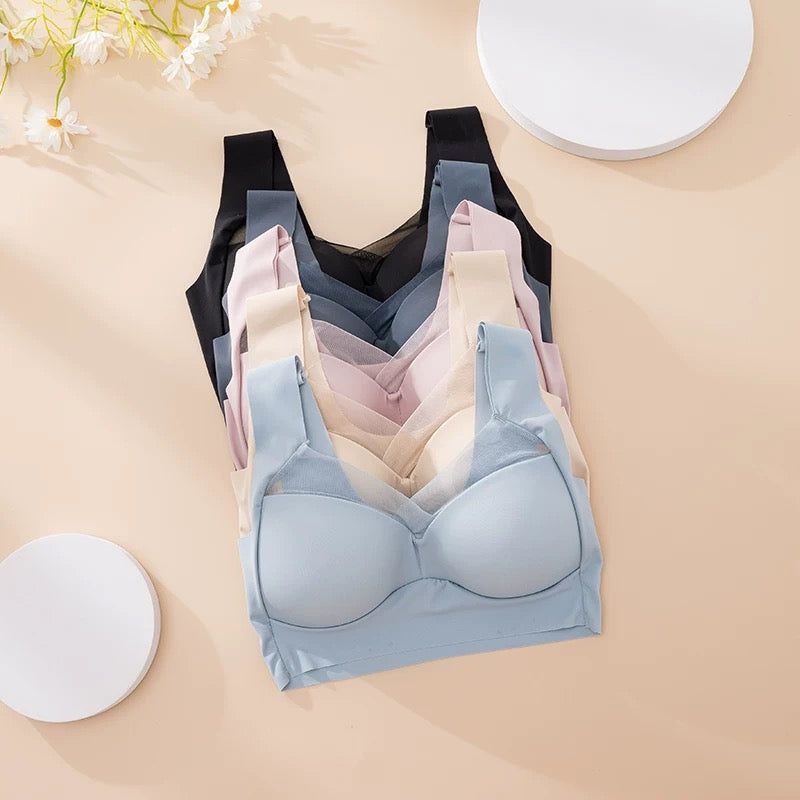 Women's Bra for Large Breasts Trace-Free Comfort No Steel Rings Bras Underwear for Women Ropa Interior De Mujer