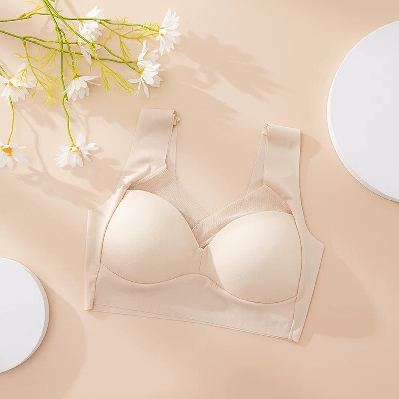 Women's Bra for Large Breasts Trace-Free Comfort No Steel Rings Bras Underwear for Women Ropa Interior De Mujer