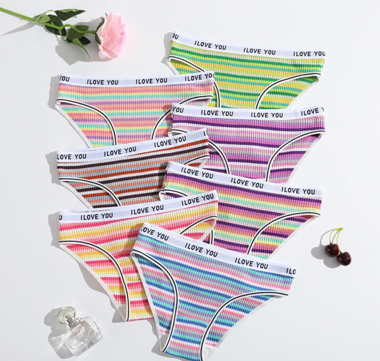 Underwear Women Cotton Crotch Mid Waist Traceless Sexy Panties  Sports Style Girls Breathable Underpants