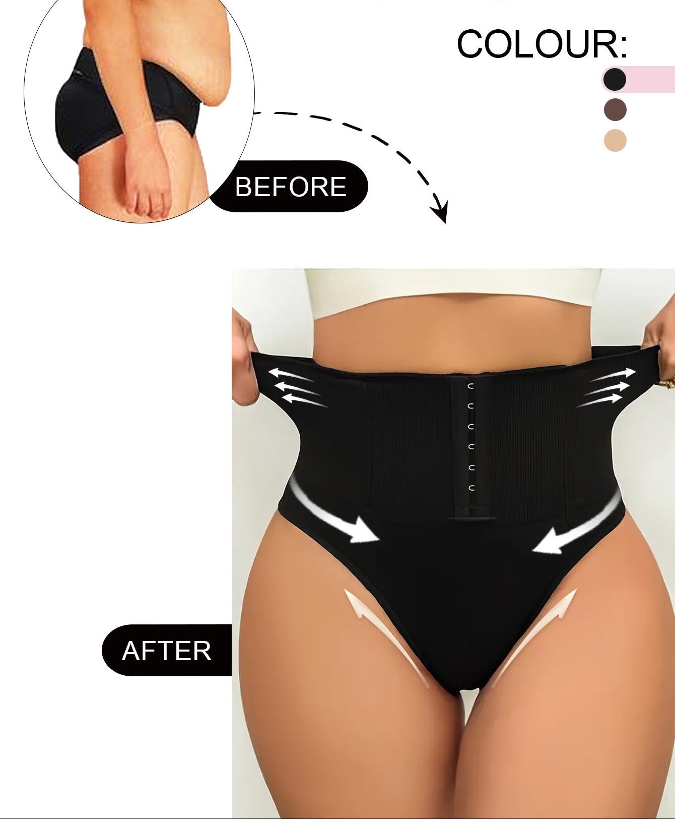 Waist Trainer Body Shaper Tummy Control Panties High Waist Women Seamless Hip Lifting Underwear Briefs Belly Slimming