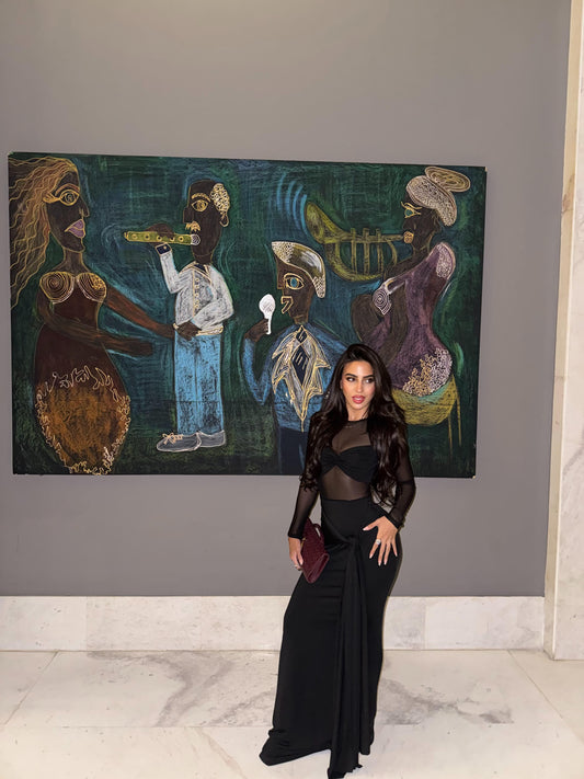 Women's Sexy Mesh See-Through Maxi Dress Long Sleeve Bowknot Evening Gown for Club Party Trendy High Street Style 2025