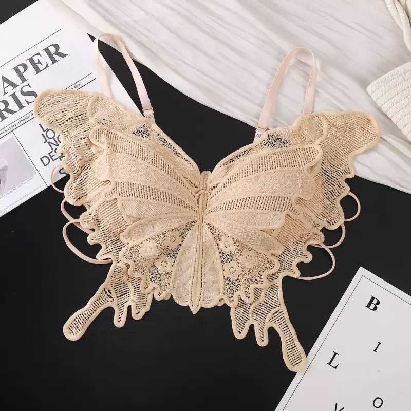 Summer Women's Sexy Butterfly Lace Up Crop Tops Cross Backless Sleeveless  Aesthetic Camisole Casual Vest