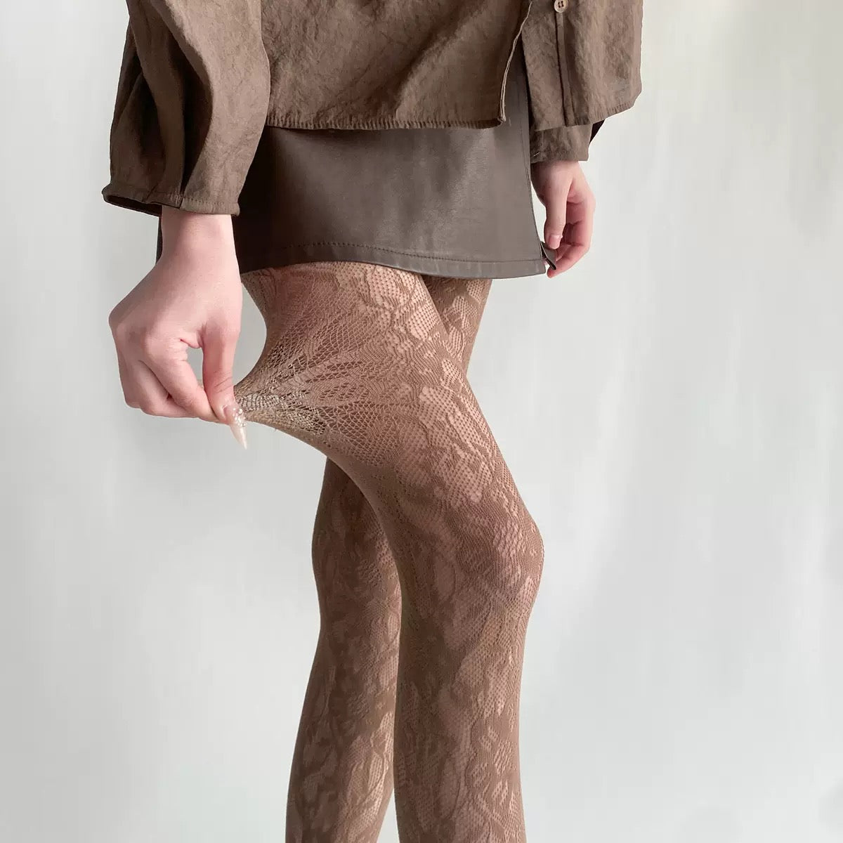 Women’s Sexy Retro Striped Tights – Hollow Out Pantyhose, Super Stretchy Spring & Autumn Leggings Stockings