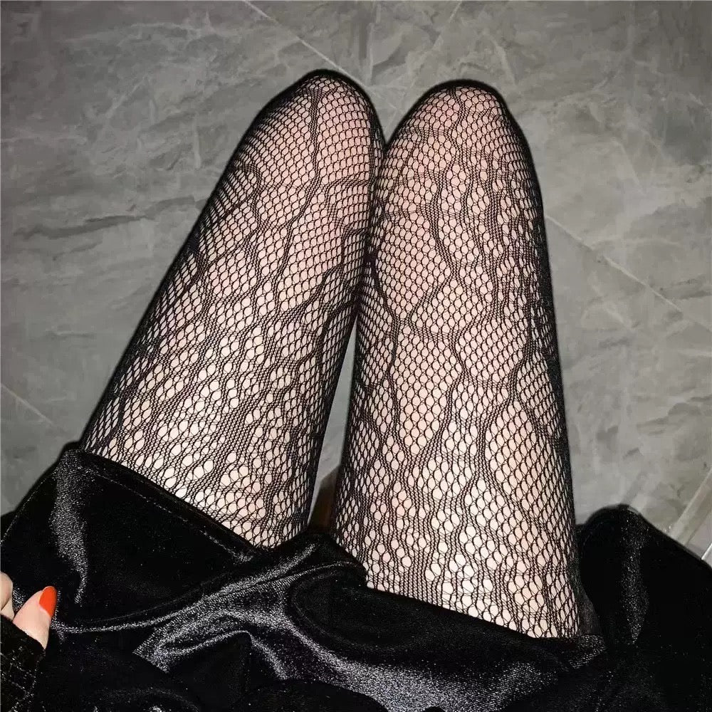 Spider Hollow Fishnet Stockings Black Tights spider Shape Women Sexy Stockings Nylon