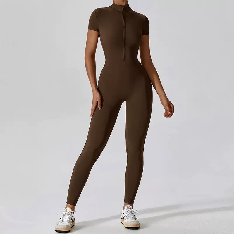 Sports Jumpsuits Women's Tracksuit One-Piece Fitness Suit  Gym Sets Long Sleeves  Exercise Bodysuit Woman