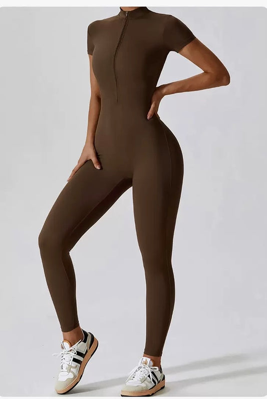 Sports Jumpsuits Women's Tracksuit One-Piece Fitness Suit  Gym Sets Long Sleeves  Exercise Bodysuit Woman