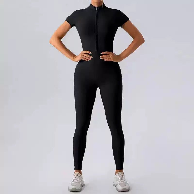 Sports Jumpsuits Women's Tracksuit One-Piece Fitness Suit  Gym Sets Long Sleeves  Exercise Bodysuit Woman