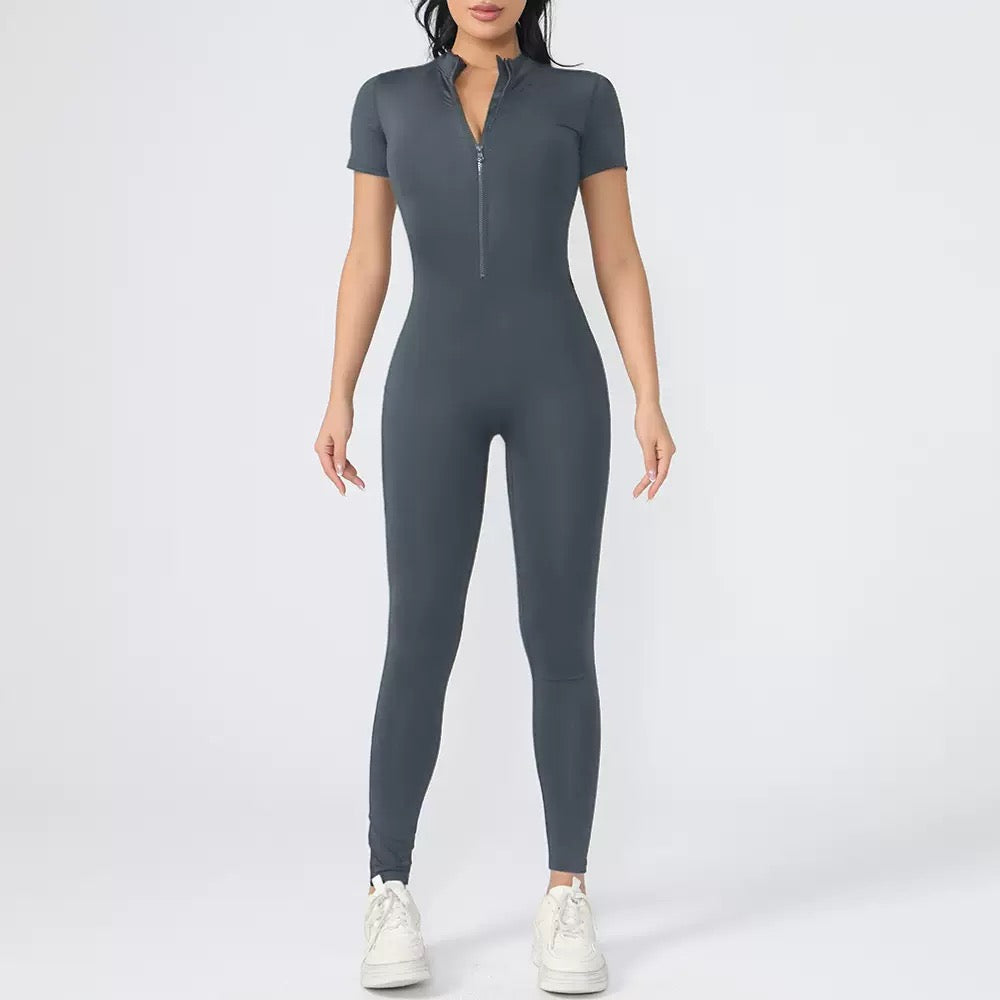 Sports Jumpsuits Women's Tracksuit One-Piece Fitness Suit  Gym Sets Long Sleeves  Exercise Bodysuit Woman