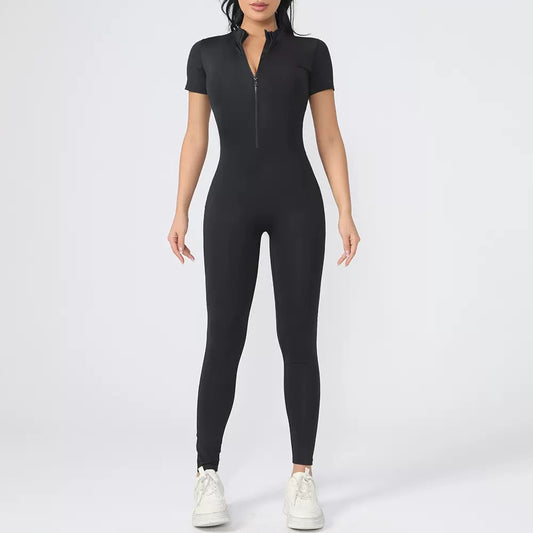 Sports Jumpsuits Women's Tracksuit One-Piece Fitness Suit  Gym Sets Long Sleeves  Exercise Bodysuit Woman