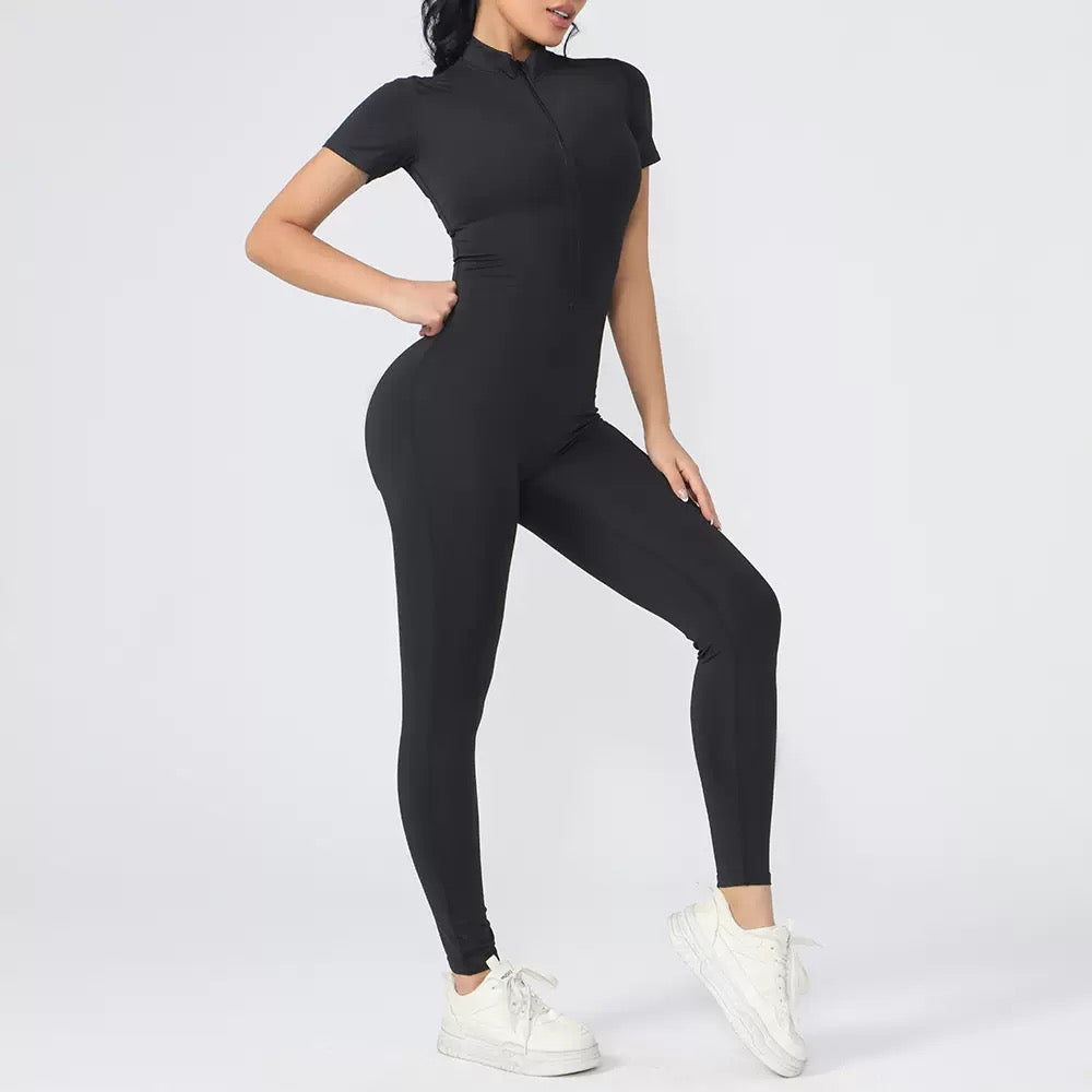 Sports Jumpsuits Women's Tracksuit One-Piece Fitness Suit  Gym Sets Long Sleeves  Exercise Bodysuit Woman
