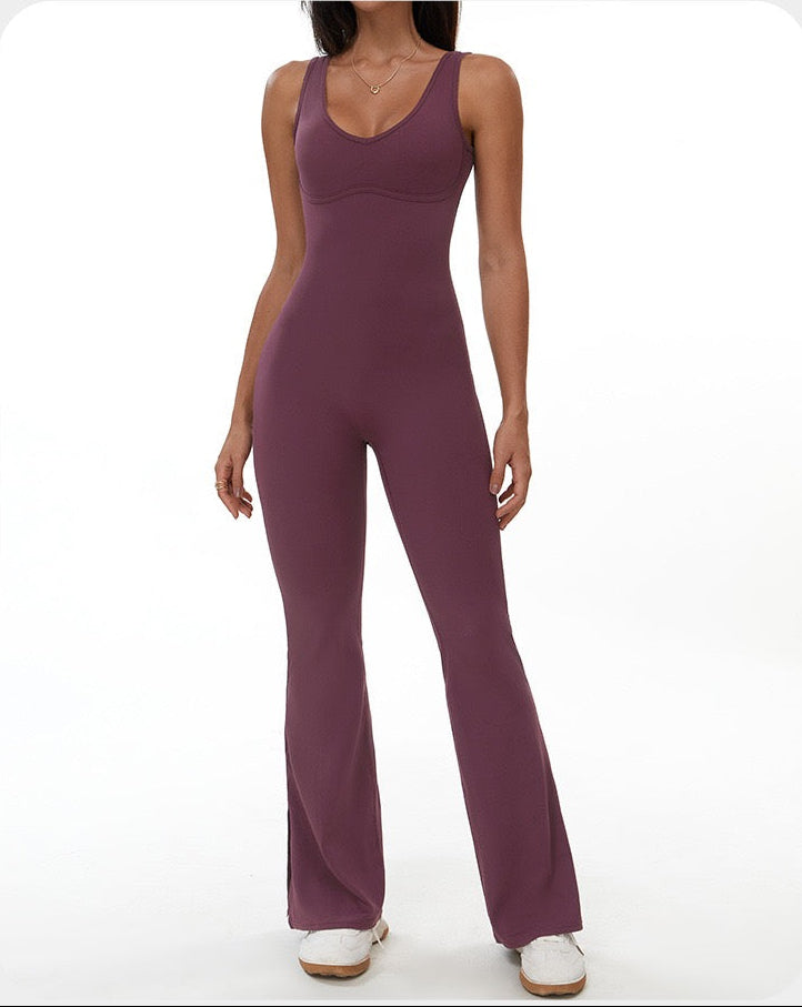 Sports Jumpsuits Women's Tracksuit One-Piece Fitness Suit  Gym Sets Long Sleeves  Exercise Bodysuit Woman